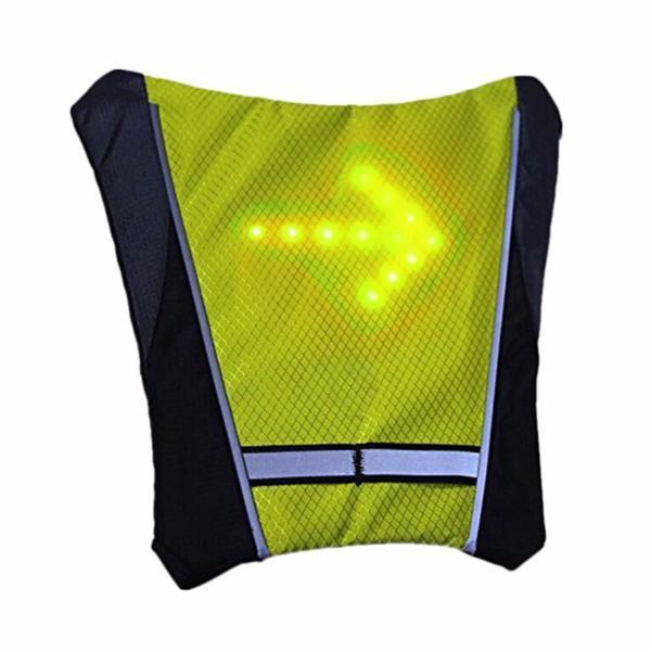 Visible Night Cycling LED Safety Vest Waterproof Jacket