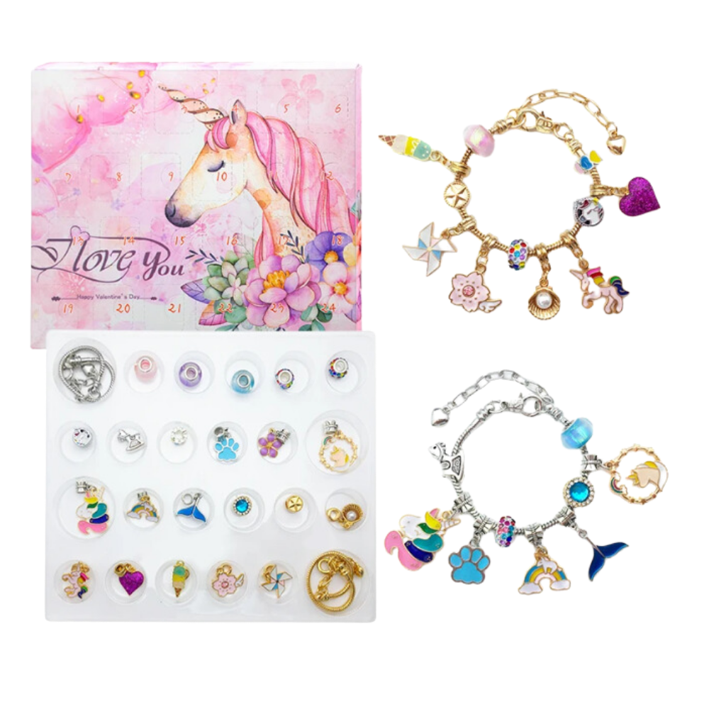 Girls' DIY Advent Calendar 2026 – Jewelry and Bracelet Set
