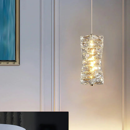 Stylish Crystal Glass Pendant LED Lighting Fixture
