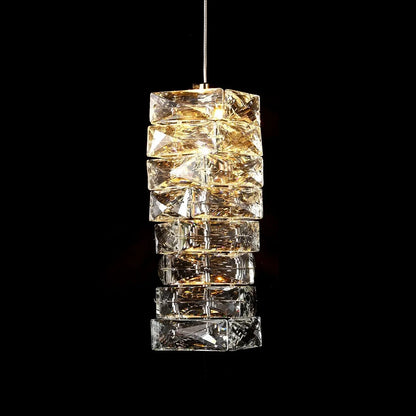 Stylish Crystal Glass Pendant LED Lighting Fixture