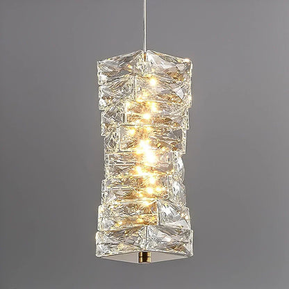 Stylish Crystal Glass Pendant LED Lighting Fixture