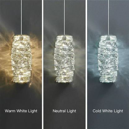 Stylish Crystal Glass Pendant LED Lighting Fixture