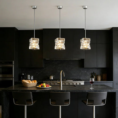 Stylish Crystal Glass Pendant LED Lighting Fixture