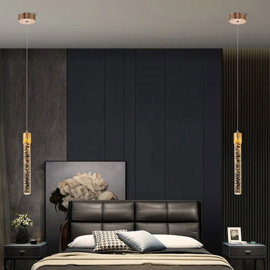 Clear Glass Cylinder Pendant Light - Cofik