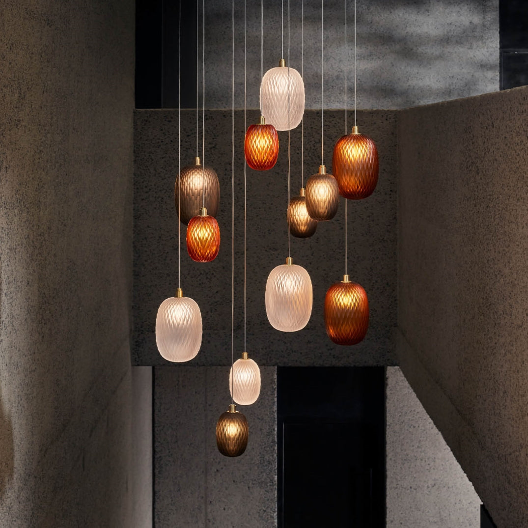 Colorful Glass Globe Hanging Lamp - Cofik