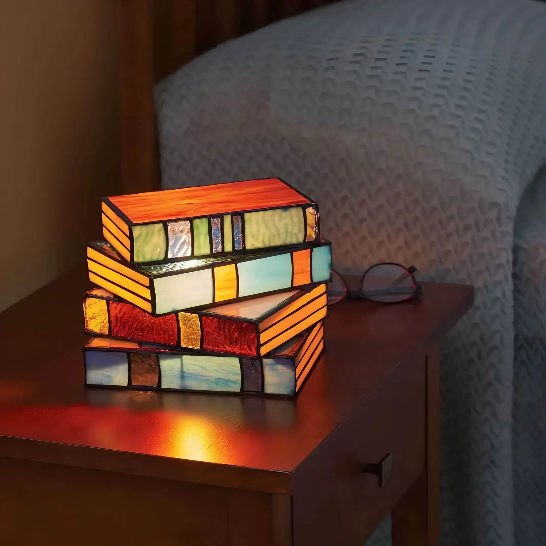 Colorful Glass Table Lamp Multicolor - Cofik