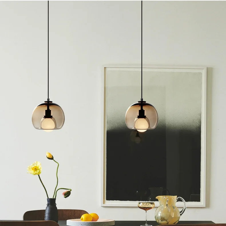 Colorful Glass Globe Pendant Light Shade