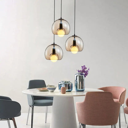 Colorful Glass Globe Pendant Light Shade