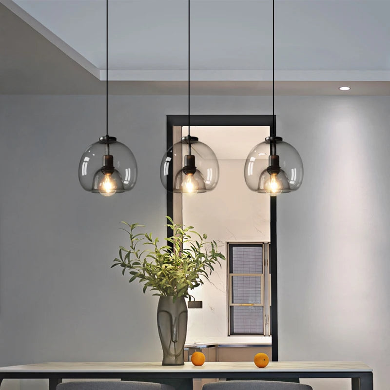 Colorful Glass Globe Pendant Light Shade