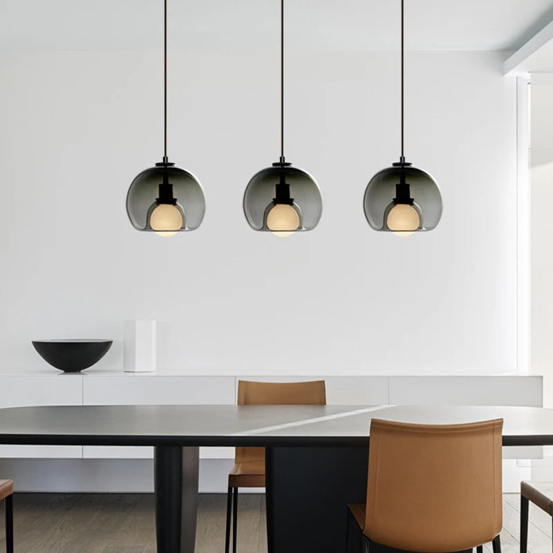 Colorful Glass Globe Pendant Light Shade
