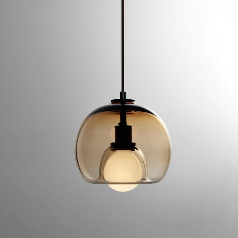 Colorful Glass Globe Pendant Light Shade