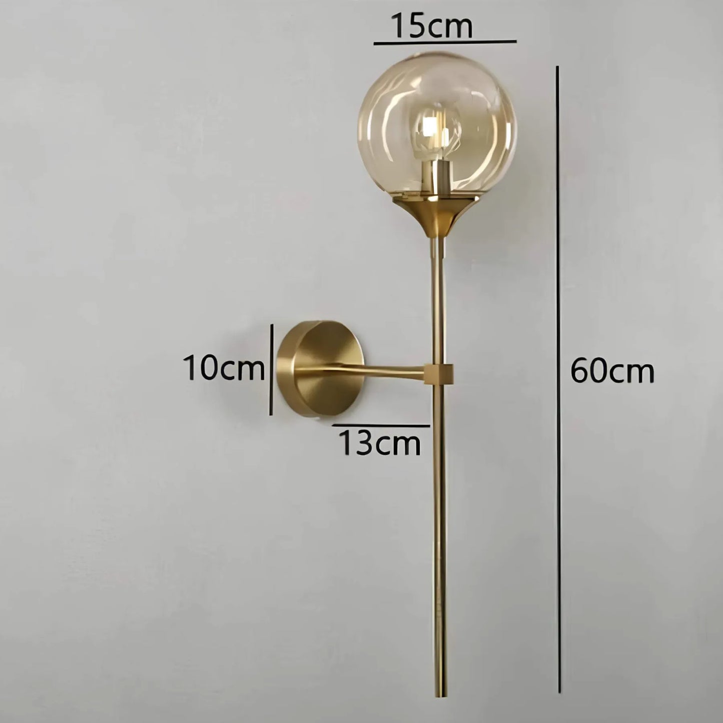 Sleek Modern Glass Wall Light - Cofik