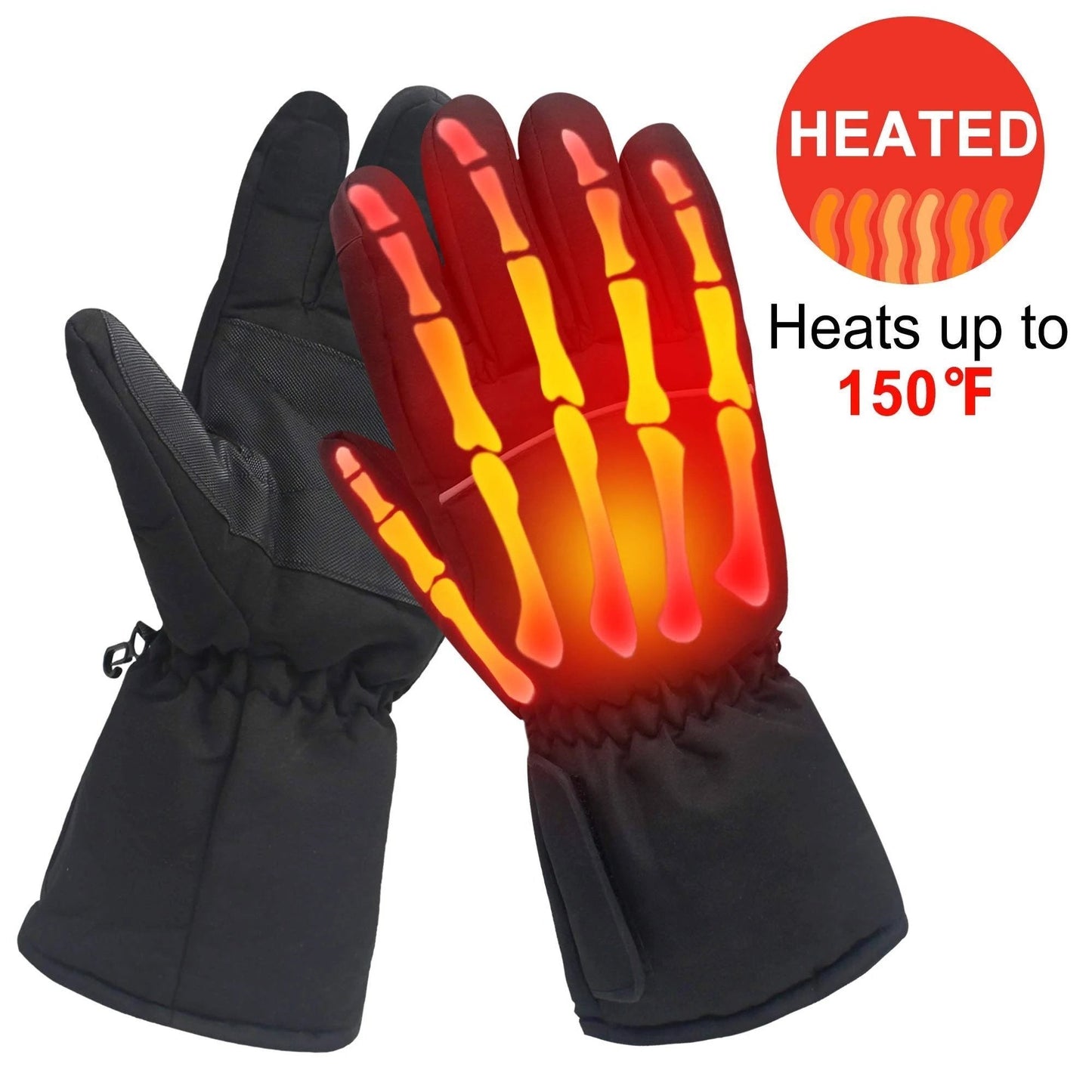 Warm Waterproof Insulated Heated Gloves for Winter