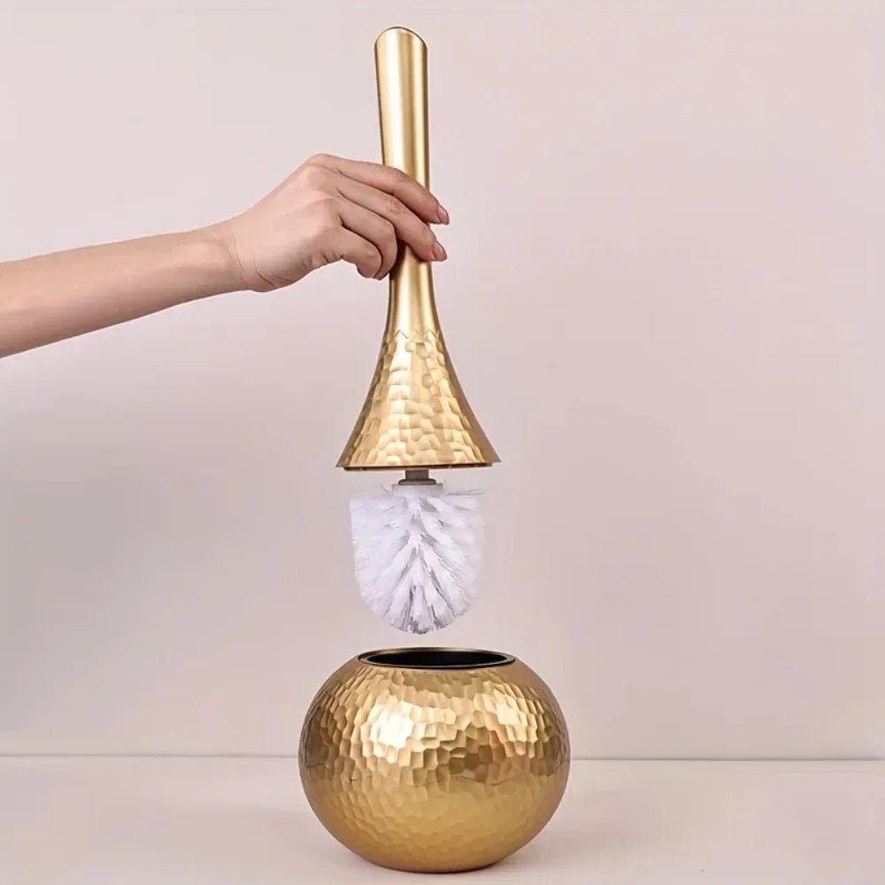 Luxury Toilet Brush with Chrome Finish for Modern Baths - Cofik