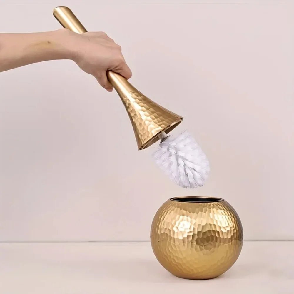 Luxury Toilet Brush with Chrome Finish for Modern Baths