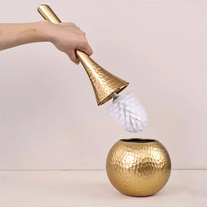 Luxury Toilet Brush with Chrome Finish for Modern Baths