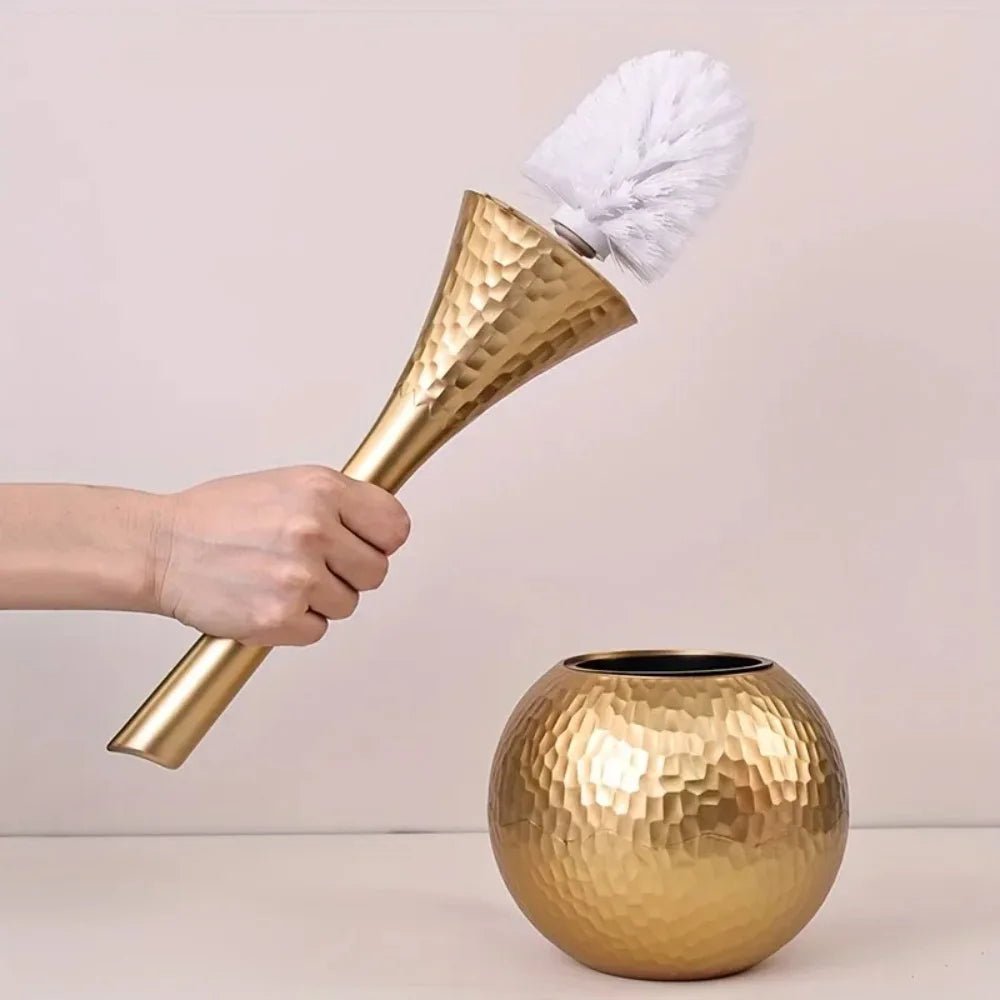 Luxury Toilet Brush with Chrome Finish for Modern Baths