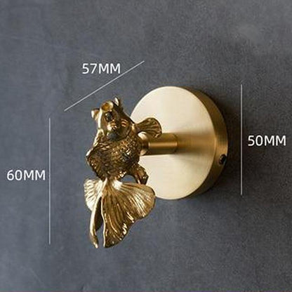 GOLDHORN – Decorative Animal Coat Hook made of Brass with Gold Finish