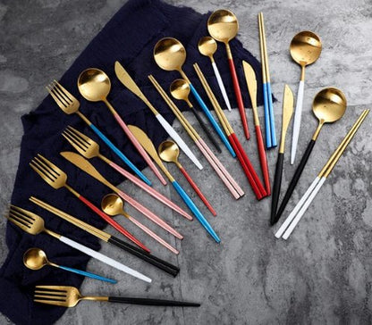 Premium 24-Piece Stainless Steel Cutlery Set