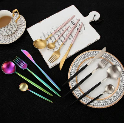 Premium 24-Piece Stainless Steel Cutlery Set