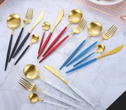 Premium 24-Piece Stainless Steel Cutlery Set