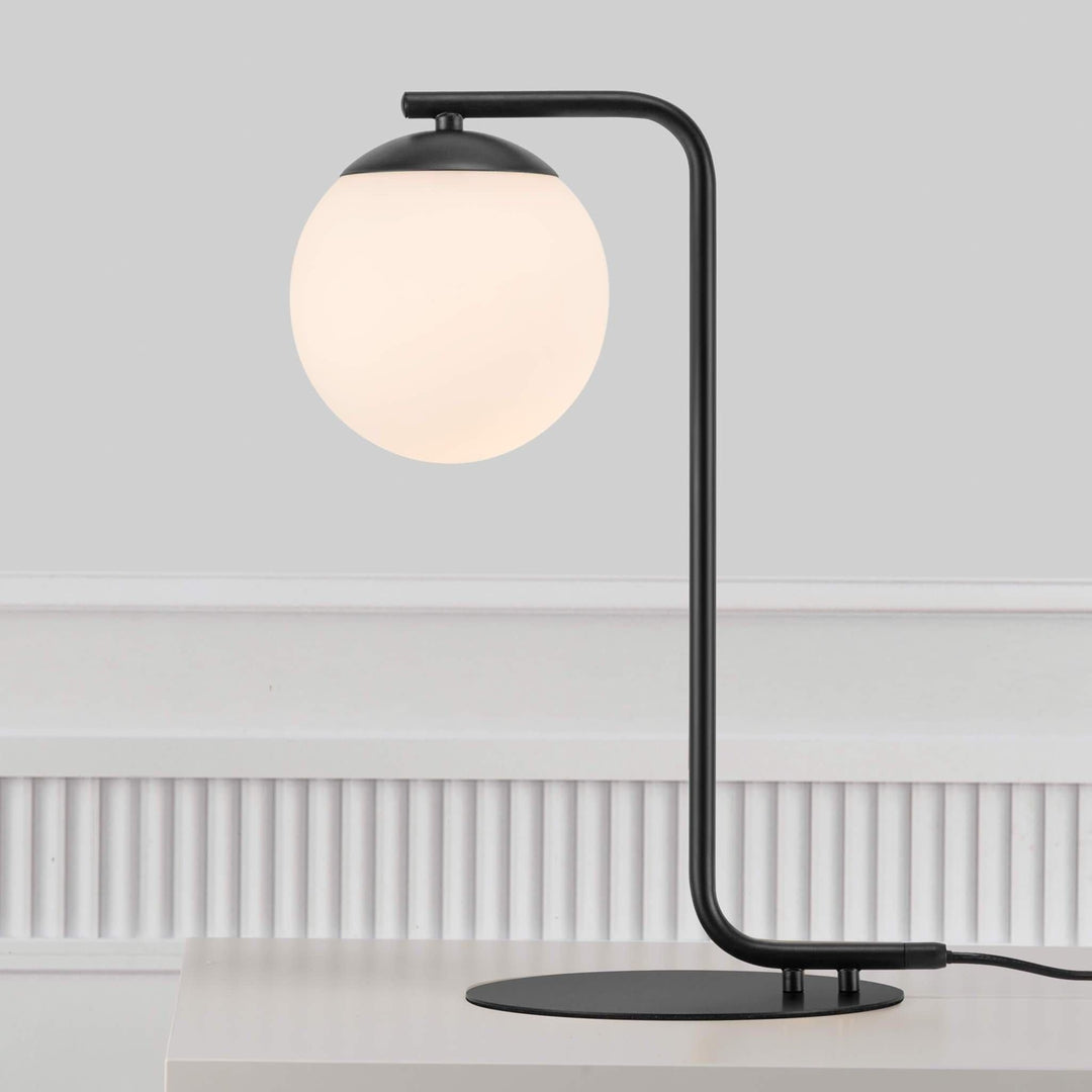 Elegant Dark Wooden Desk Lamp - Cofik