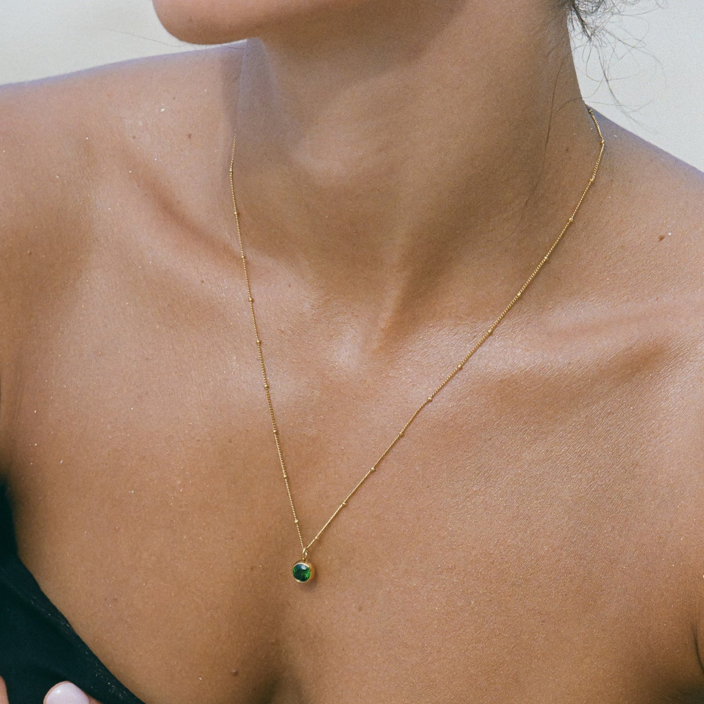 Gemstone Personalized Chain Necklace