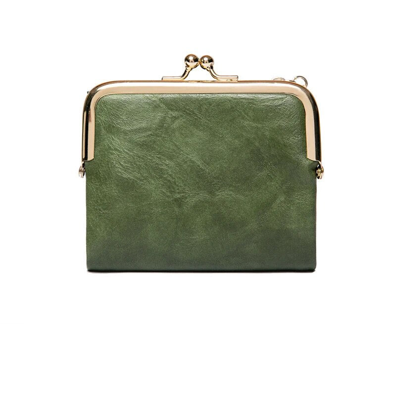 Classic Faux Leather Clutch Purse Bag
