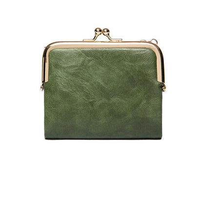 Classic Faux Leather Clutch Purse Bag