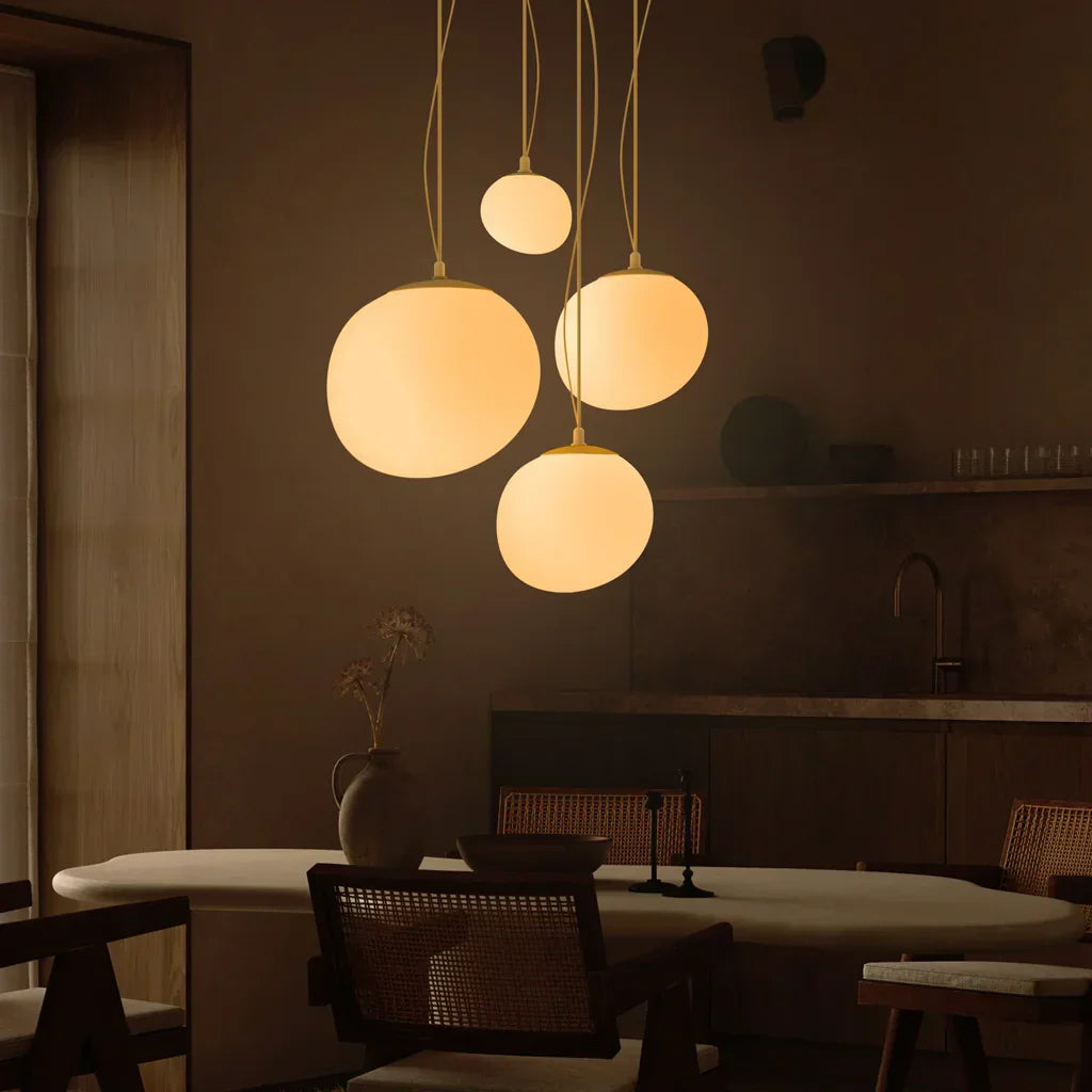 Beautiful Glass Drop Pendant Lighting Fixture