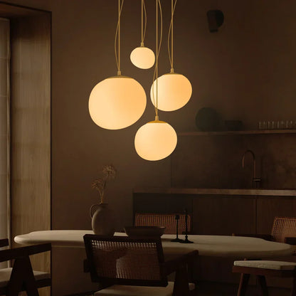 Beautiful Glass Drop Pendant Lighting Fixture