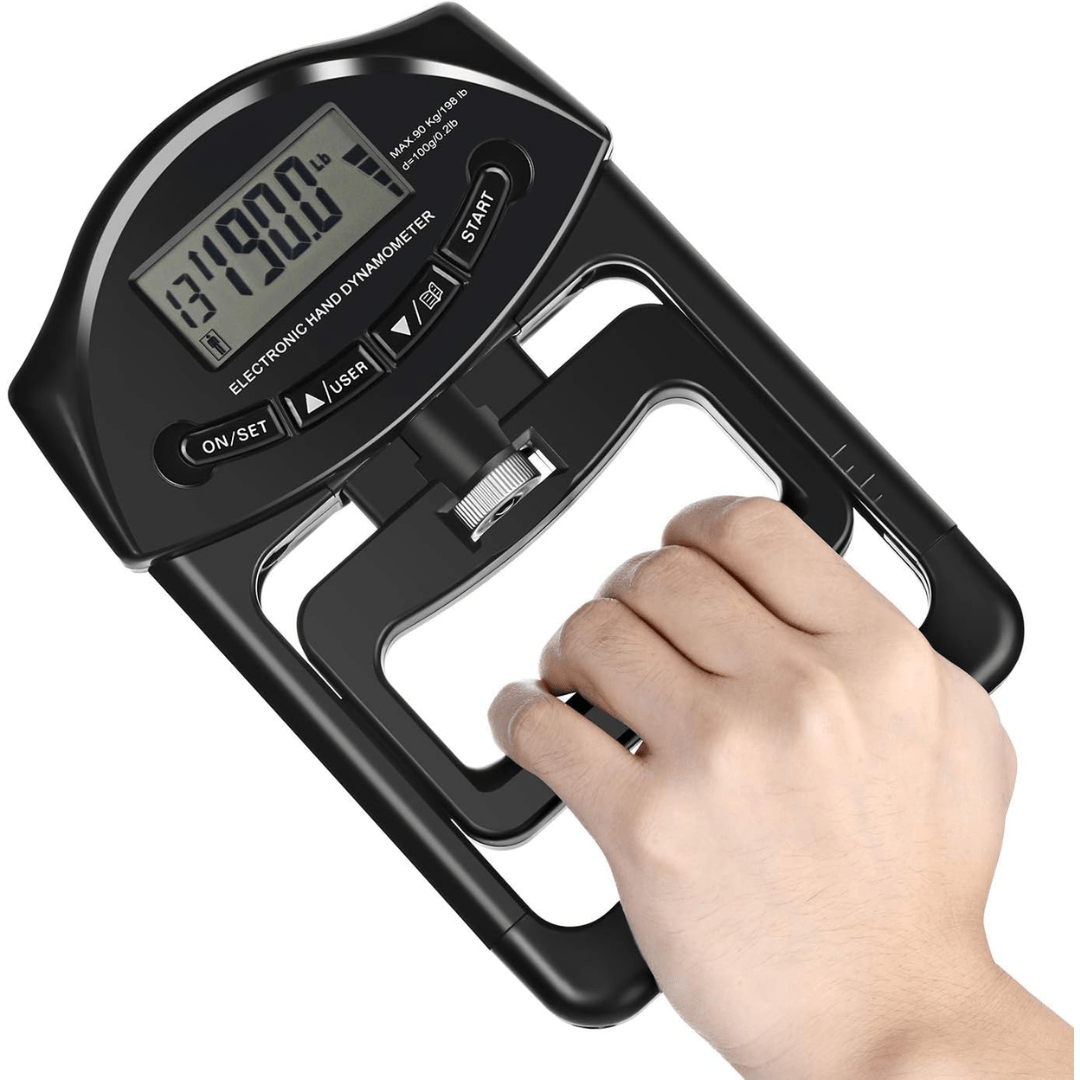 Accurate Grip Strength Tester 90kg Digital Hand Dynamometer