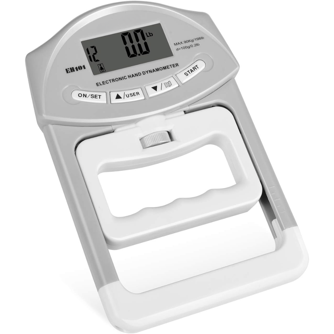 Accurate Grip Strength Tester 90kg Digital Hand Dynamometer