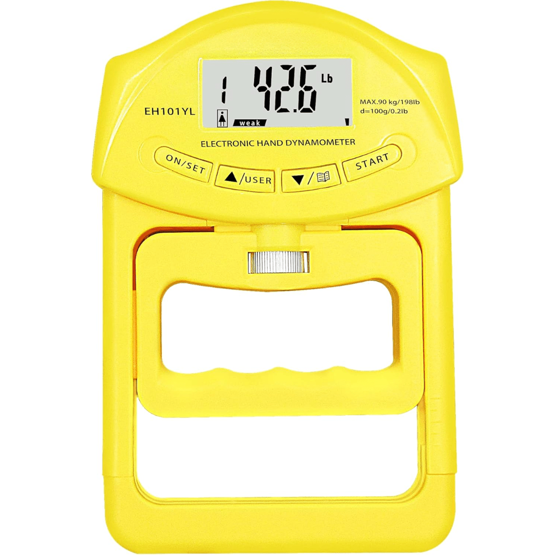 Accurate Grip Strength Tester 90kg Digital Hand Dynamometer