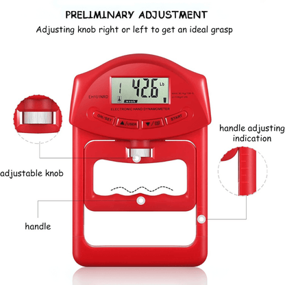 Accurate Grip Strength Tester 90kg Digital Hand Dynamometer