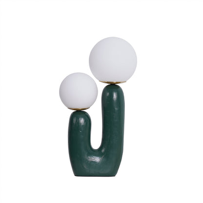 Elegant Wooden Table Light with Earthy Tone