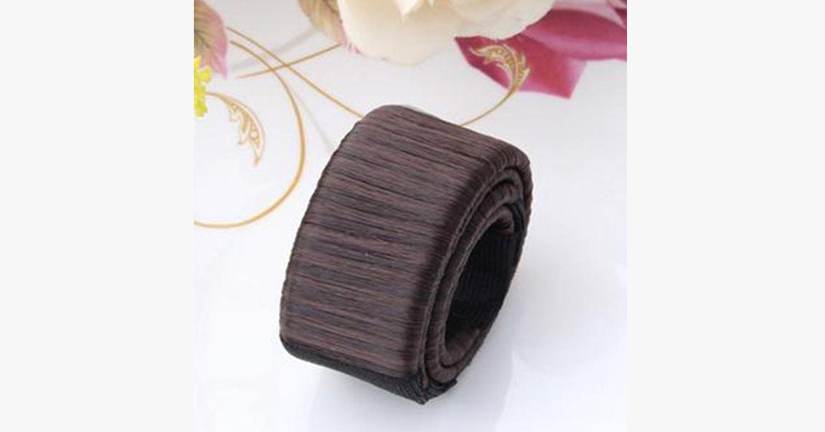 Easy Hair Bun Styling Wrap