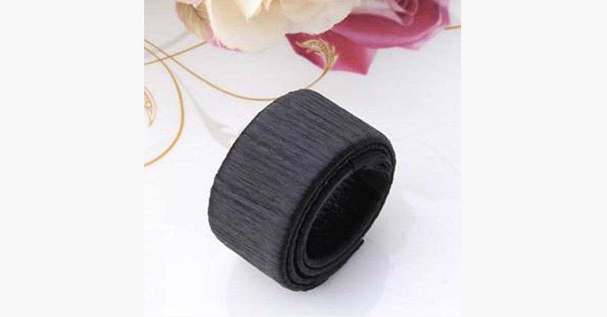 Easy Hair Bun Styling Wrap