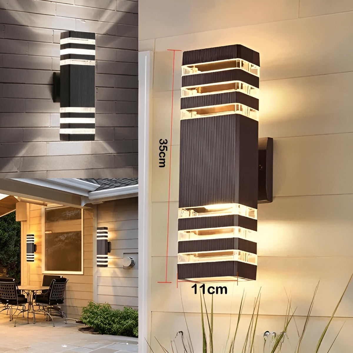 Outdoor LED Wall Lamp - Waterproof Up Down Light