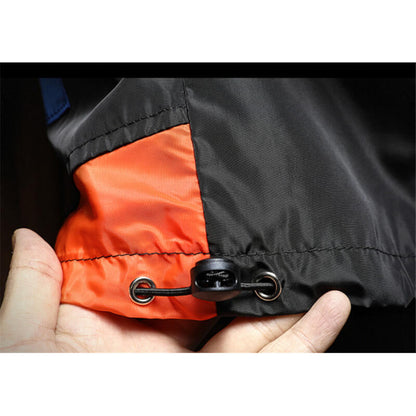 Half-Zip Hooded Windbreaker Jacket