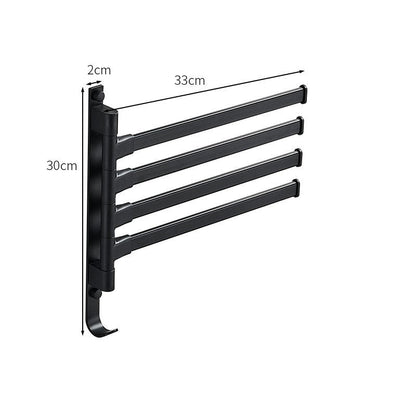 Modern Black Metal Towel Holder