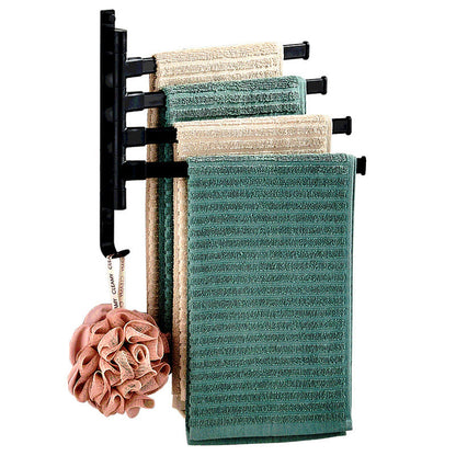 Modern Black Metal Towel Holder - Cofik
