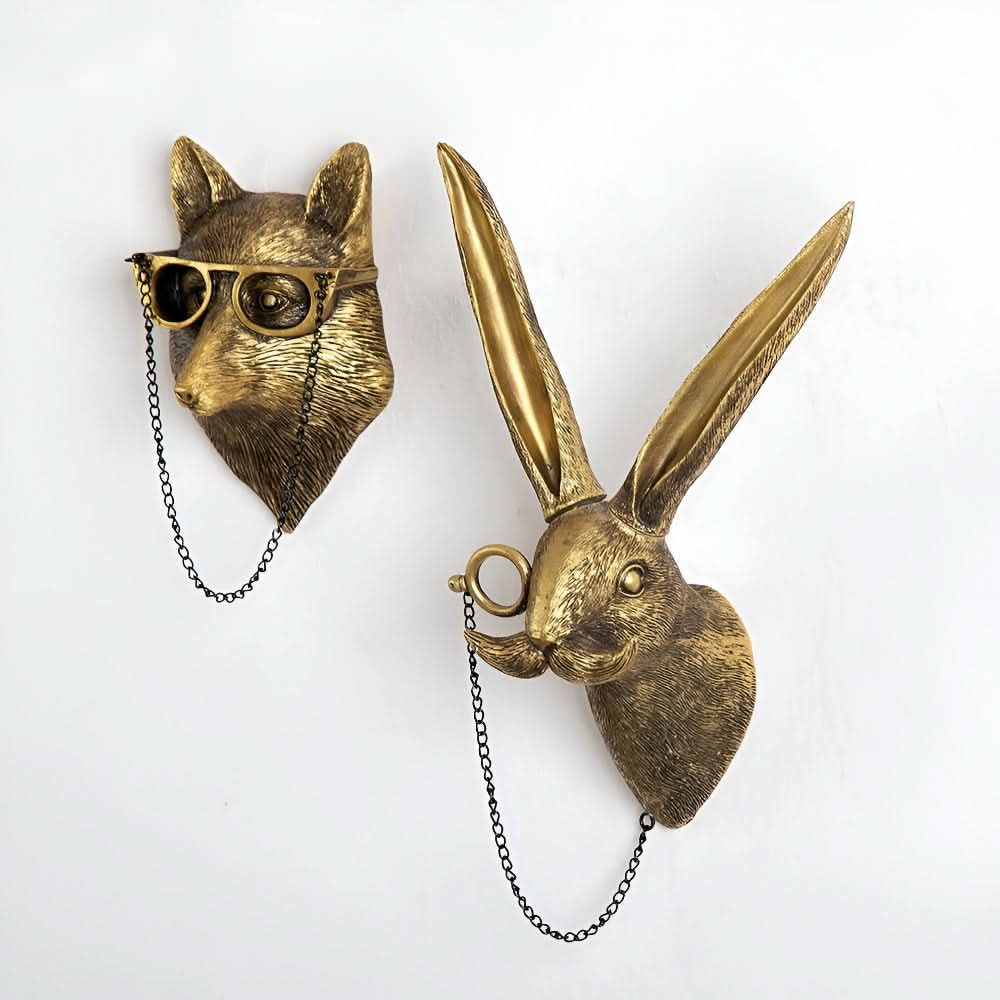 Unique Resin Animal Coat Hooks Decor