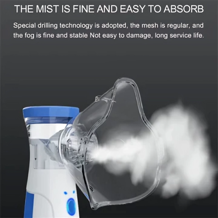 Compact Portable Quiet Mist Inhaler Device