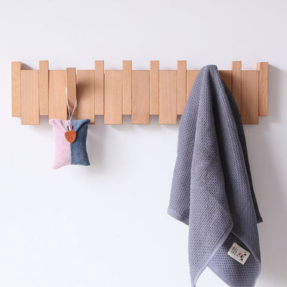 Traditional Wood Wall Hook Rack