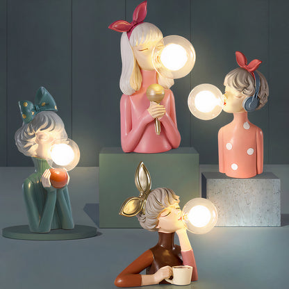 Unique Wooden Desk Lamp