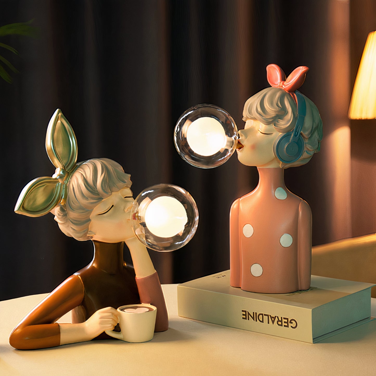 Unique Wooden Desk Lamp