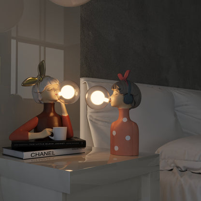 Unique Wooden Desk Lamp