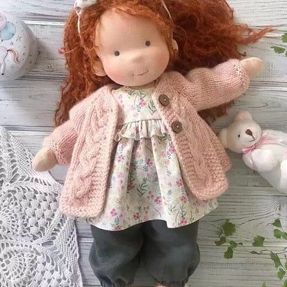 Handmade Waldorf Doll in Soft Fabric - Creative Toy for Children