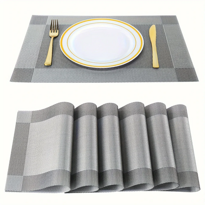 Heat-Resistant PVC Placemats | Washable & Non-Slip Table Mats